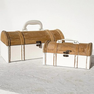 Set Of 2 Unique Style Trunk <b>Boxes</b> Suitable <b>For</b> Home <b>Storage</b> <b>Decorative</b> Organization And Everyday Essentials From India - Product Image 2