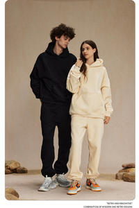 Survêtement personnalisé avec logo et texte, pull-over de haute qualité pour hommes, faible MOQ, vente en gros, coupe oversize pour femmes - Product Image 6
