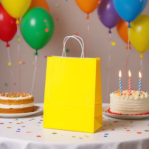 Il Sacchetto Regalo 27x21x11 Cm Giallo per Bomboniere - Product Image 3