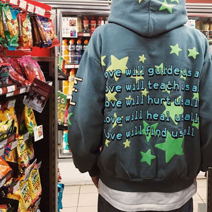 เสื้อฮู้ดผ้าฟลีซคอตตอน 100% แบบกำหนดเองสำหรับผู้ชาย พิมพ์ลายโลโก้แบบนูน 3 มิติ เสื้อฮู้ดออกกำลังกายฤดูหนาว ไซส์มาตรฐาน ผ้าคอตตอนผสม - Product Image 4