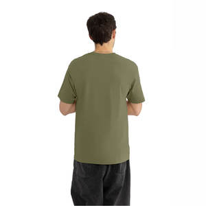 T-shirts pour hommes de qualité supérieure, col rond, coupe classique, 100% coton/polyester, teinture unie, respirants et écologiques - Product Image 2