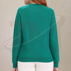 Nueva llegada, diseña tu propio estilo urbano, sudadera de mujer de manga larga, tela de felpa 100% algodón - Product Image 3