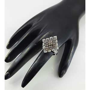 Bague de fiançailles et de mariage pour femme en argent sterling 925 avec diamant naturel blanc et brun taille ronde de 2,11 carats – Vente en gros - Product Image 5