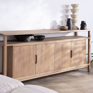 Aparador de 4 puertas estilo Japandi Vandana Crystal Space en madera maciza de mango Haya 200 cm - Product Image 2