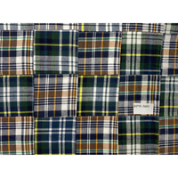 Tissu en coton patchwork Madras de qualité supérieure pour projets de quilting, couvertures faites à la main et créations textiles artisanales – Vente en gros
