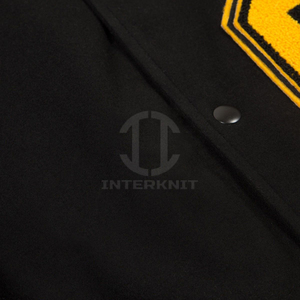 Veste de baseball pour homme en cuir PU sur mesure, coupe ajustée, style universitaire, nouvelle arrivée, veste bomber brodée tendance pour homme - Product Image 5