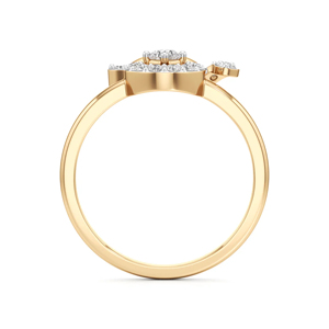 Anillo de Cóctel de Oro de 18K con Diamantes para Mujer, Diseño de Mickey Mouse, Estilo Lindo - Product Image 3