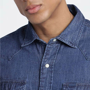 Camisas de Mezclilla para Hombre, Diseño de Primera Calidad, Transpirables, para Primavera, Cómodas, Duraderas, con Textura Elegante y Corte Moderno - Product Image 5