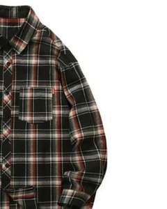 Chemise décontractée à carreaux noire et marron pour homme, en coton et polyester, manches longues, boutonnée, motif à carreaux, douce et confortable, pour un usage quotidien - Product Image 2