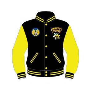 Custom Men's Waterproof Embroidered <b>Long</b> Sleeve Stand Collar Winter Varsity <b>Jackets</b> - Product Image 3