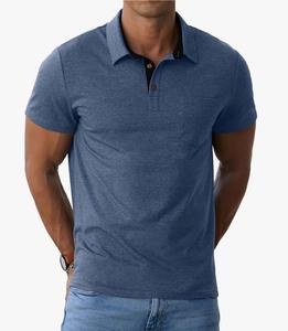 Polo en maille de haute qualité pour homme, style Old Money, motif uni, décontracté, taille XL, avec détails ajourés - Product Image 3