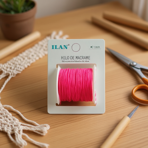 Filo per Macramè 1mm 100m Rosa, Corda per Artigianato - Product Image 3