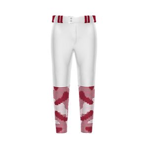 Pantalon de baseball blanc avec ceinture, pantalon de sport en jersey, pantalon d'uniforme athlétique à rayures contrastées pour le jeu d'équipe - Product Image 5