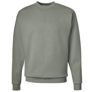 เสื้อสเวตเชิ้ตผู้ชายผ้าฝ้ายแท้ 100% แบบหนา แฟชั่นใหม่ สีพื้นเรียบง่าย คอกลม ระบายอากาศได้ดี รุ่น 202 - Product Image 2