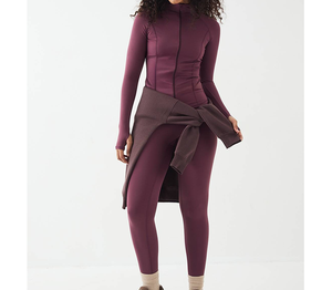 Ensemble de leggings extensibles haute performance pour femmes OEM, coupe ajustée, extensible dans 4 directions, vêtements de sport, vêtements de course, logo sur le devant, pantalon de yoga - Product Image 5