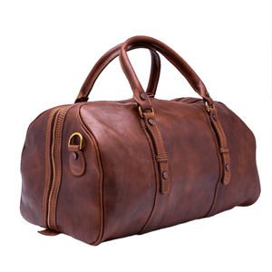 Sac de Voyage Vintage en Cuir Imperméable, Sac de Sport et de Rangement pour Hommes et Femmes, Idéal pour la Gym, les Week-ends et les Voyages - Product Image 1