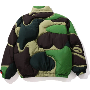 Blouson matelassé à capuche pour homme, coupe droite, en coton, coupe-vent, respirant, avec fermeture éclair, décontracté, hiver, couleur unie, coupe ajustée, logo frontal - Product Image 4