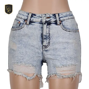 Shorts de Mezclilla de Cintura Alta para Mujer a Precio de Fábrica, Cómodos, Color y Logotipo Personalizables, Servicio OEM de Alta Calidad - Product Image 5