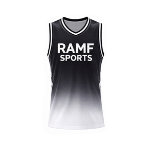 Maillot de basket personnalisé, dernier design, sans manches, tissu respirant, grande taille, anti-transpiration, antibactérien, 100% polyester - Product Image 1