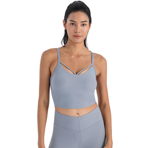 Sujetador Deportivo Sexy de Tirantes Finos para Mujer, de Alta Calidad, Transpirable, con Soporte, Cómodo, Elástico y sin Costuras - Product Image 1