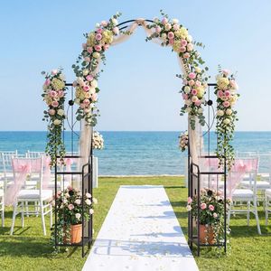 Arco da Giardino Alto 87 Pollici con Tralicci per Piante Rampicanti e Porta, Scaffali Porta Fiori, Elegante Accessorio per Recinzioni e Tralicci - Product Image 3