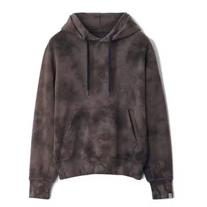 Sweats à capuche personnalisés de haute qualité, broderie logo, 100% coton, streetwear unisexe, style moderne, confortables, tendance, effet délavé pour hommes - Product Image 1