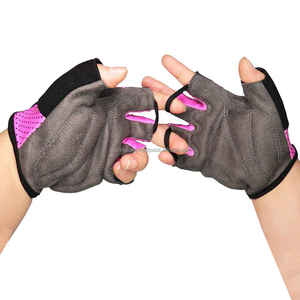 High Quality Hot Selling Heavy-Duty Fingerless Protective Gear Sports Safety Hand Protection Cycling Leather Gloves For Men - Product Image 3
