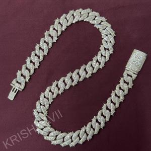 16mm VVS Lab Diamond 10K <b>Gold</b> Custom Lock Miami Cuban Necklace Iced Out Hip Hop Mens Luxury Statement Jewelry Gift Premium <b>Top</b> - Product Image 5