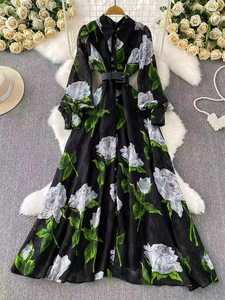 Vêtements élégants pour femmes en gros, robes décontractées d'été pour femmes, robes imprimées, vêtements pour femmes de style hawaïen - Product Image 2