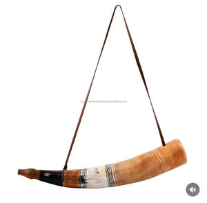 Cuerno de polvo 100% con cinturón de cuero Cuerno de polvo de buey de vaca La mejor calidad con precio directo de fábrica Cuerno de polvo de buey de búfalo - Product Image 4