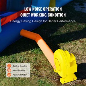450W 0.6HP Portable Air Blower 1750Pa Commercial Pump Fan for <b>Inflatable</b> Bounce <b>House</b> 21V Voltage OEM Customizable - Product Image 5