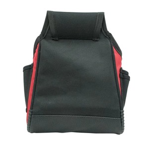 Pochette à outils rouge et noire avec poche latérale pour électricien ou charpentier - Product Image 2