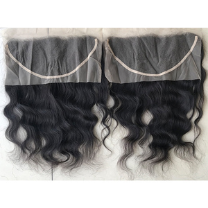 Extensions de cheveux humains vierges indiens 100 % naturels non traités, frontale en dentelle HD 13x6, à un prix de marché exceptionnel, directement d'Inde - Product Image 1