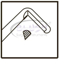 Nagahara Phaco Chopper Gauche en Acier Manuel pour Chirurgie Ophthalmique de la Cataracte, Ensemble d'Instruments de Dissection du Noyau Certifié CE, Rose Poudré