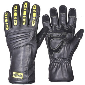 Barco Leather Ind. Guantes de Bombero de Alta Calidad, % Cuero Genuino, Resistentes al Fuego, Resistentes a Cortes, Pantalla Táctil, Impermeables - Product Image 6