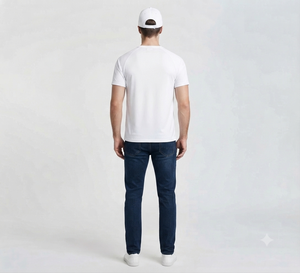 Gorra de Béisbol Blanca de 6 Paneles con Logotipo Bordado en el Panel Frontal, Gorra Casual Ajustada Unisex para Adultos, Hilo de Algodón - Product Image 4