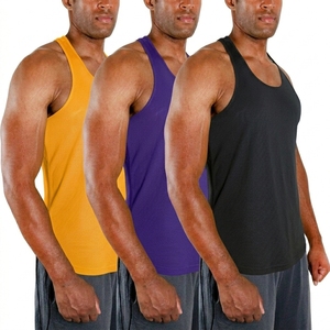 เสื้อกล้ามออกกำลังกายผู้ชาย Apex Crest Apparel สำหรับเพาะกาย เนื้อผ้ารัดรูป ระบายอากาศ แห้งเร็ว ผลิตจากโพลีเอสเตอร์แบบริบ - Product Image 3