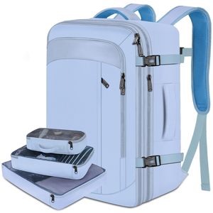 Mochila expandible para portátil de viaje, equipaje de mano con cubos de embalaje, apta para computadoras de 17 pulgadas, 40L - Product Image 4