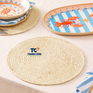 High Quality <b>SEAGRASS</b> <b>PLACEMAT</b> Handmade Natural Fiber Woven Table Mat Eco Friendly Dining Table Decor - Product Image 1