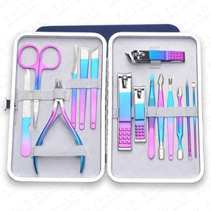 Manicure <b>Pedicure</b> <b>Set</b> for Salon Travel Professional Stainless Steel Nail Grooming Kit Custom Private Label - Product Image 6