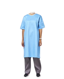 Batas de Paciente Tejidas Unisex al por Mayor, Batas de Hospital 100% Algodón - Product Image 5