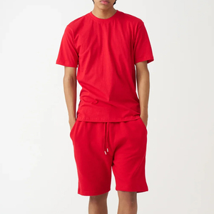 Ensemble décontracté d'été personnalisé pour homme : T-shirt à manches courtes et short amples, 100 % coton, séchage rapide, haut de gamme - Product Image 5