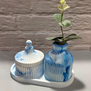 Classic Handcrafted Resin Jar Set Stackable & Heatable Eco-Friendly Kitchen Tableware for Business Gifts - Product Image 5