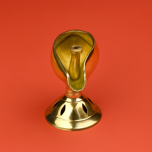 Brass Shankh Shape Akhand Jyoti Diya <b>Oil</b> <b>Lamp</b> for Pooja and Hindu Prayer Brass Candle Holder for Home Temple Diwali Festivals - Product Image 4