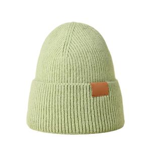 Bonnet en tricot côtelé pour homme, bonnet d'hiver à revers, tissu tricoté côtelé de qualité supérieure, matière extensible, bonnet unisexe - Product Image 1