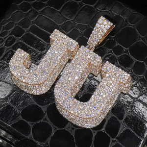 Colgante de Diamante Moissanite en Plata de Ley 925, Colgante de Diamante Personalizado JU, Regalo para Ella - Product Image 2