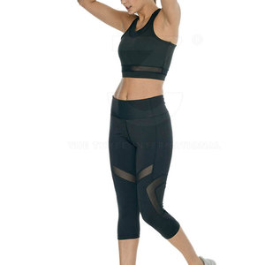 Conjunto de Yoga para Mujer, Diseño Moderno, Cintura Elástica, Ecológico y Transpirable, 2 Piezas, para Venta al Por Mayor - Product Image 5
