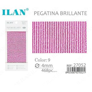 Adesivo con strass lucidi Ilan 4 mm colore 9 468 pezzi - Product Image 3
