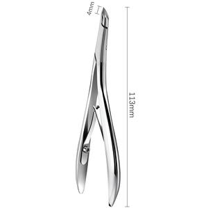 Coupe-cuticules, ciseaux à ongles, coupe-cuticules en acier inoxydable, coupe-peaux mortes, outils de pédicure - Product Image 2
