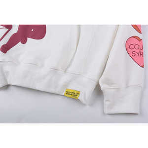เสื้อฮู้ดดี้สตรีทแวร์ผ้าฝ้ายพรีเมียมหนานุ่ม พิมพ์ลายกราฟิกเทวดาเชรูบแบบกำหนดเองสำหรับผู้ชาย เสื้อฮิปฮอปโอเวอร์ไซส์แบบสวมหัวสำหรับทุกเพศ - Product Image 4